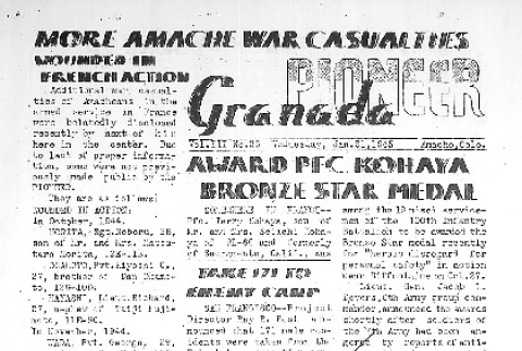 Granada Pioneer Vol. III No. 26 (January 31, 1945) (ddr-densho-147-239)