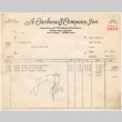 Invoice from A. Carbone & Company (ddr-densho-319-500)