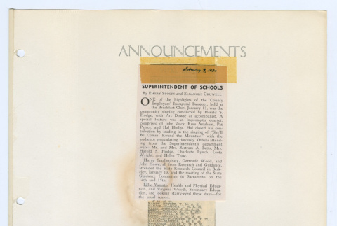 Wedding Announcements Clippings (ddr-densho-562-25)