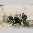 Four men sitting and drinking (ddr-densho-348-46)