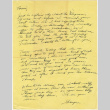 Letter from George Tokuda to Tomi (prob. George's sister-in-law) (ddr-densho-383-562)