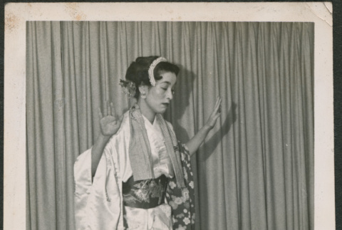 Woman performing in costume (ddr-densho-293-193)