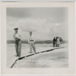 A group at the Fountain Geyser, Yellowstone (ddr-densho-338-299)