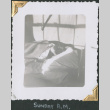 Man asleep on cot (ddr-densho-434-95)