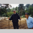Oz and Tom on site of Stroll Garden construction (ddr-densho-354-1821)