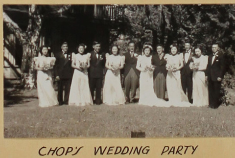 Chop's wedding party (ddr-densho-287-698)