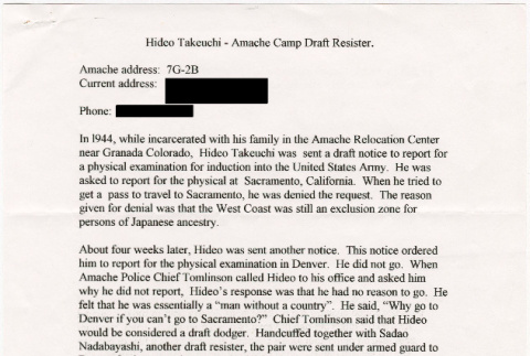 Hideo Takeuchi - Amache Camp Draft Resister (ddr-densho-122-535)