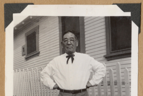 Man in a slim bowtie (ddr-densho-542-354)
