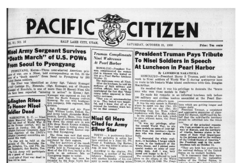 The Pacific Citizen, Vol. 31 No. 16 (October 21, 1950) (ddr-pc-22-42)