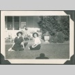 Two friends on a front lawn (ddr-densho-328-72)