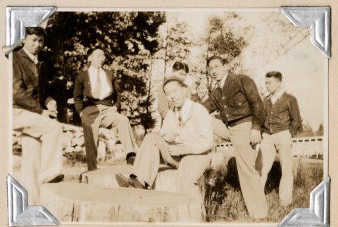 Group of men outside (ddr-densho-383-347)