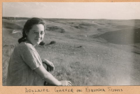 Adelaide Garver on Nebraska Steppes (ddr-densho-468-310)