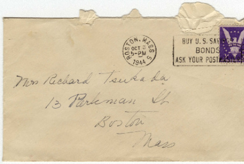 Letter to Yuri Tsukada from Mollie Watson (ddr-densho-356-557)