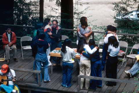 Campers preparing for communion on the last day (ddr-densho-336-1357)