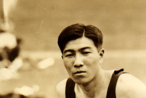 Kazuo Mikami, a Waseda University athlete (ddr-njpa-4-928)