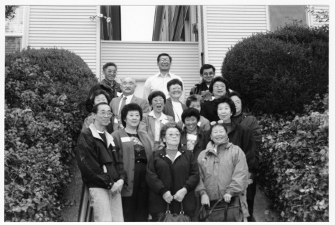 Japanese Language School Alums smiling group photo (ddr-densho-506-98)
