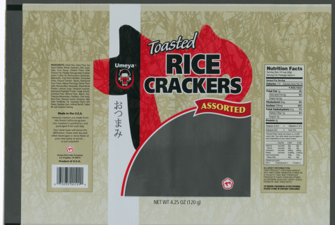 Toasted Rice Crackers Assorted (ddr-densho-499-148)