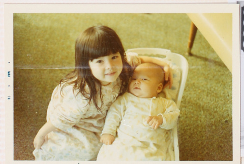 Photo of a girl and a baby (ddr-densho-483-430)