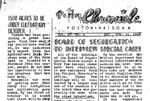 Poston Chronicle Vol. XV No. 2 (August 14, 1943) (ddr-densho-145-388)