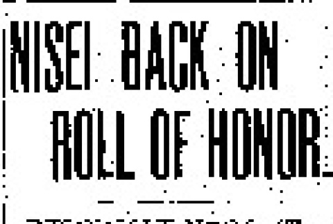 Nisei Back on Roll of Honor (March 6, 1945) (ddr-densho-56-1105)