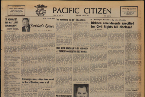 Pacific Citizen, Vol. 58, Vol. 23 (June 5, 1964) (ddr-pc-36-23)