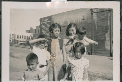 Photo of six children (ddr-densho-483-805)