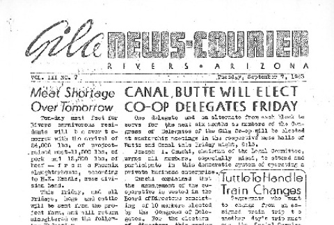 Gila News-Courier Vol. III No. 7 (September 7, 1943) (ddr-densho-141-149)
