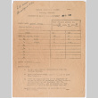 Housing assignment for Kaneji, Sally and Mikiko Domoto (ddr-densho-329-991)