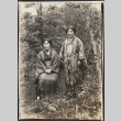 Two women posing outside in kimono (ddr-densho-278-78)