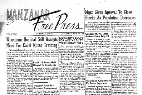 Manzanar Free Press Vol. 7 No. 8 (July 28, 1945) (ddr-densho-125-359)