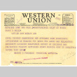 Telegram from Vaughn B Ferguson to Harry B Wells, August 27 1942 (ddr-csujad-48-91)