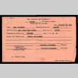 Termination notice, Form WRA-114, Mary Tsukamoto (ddr-csujad-55-5)
