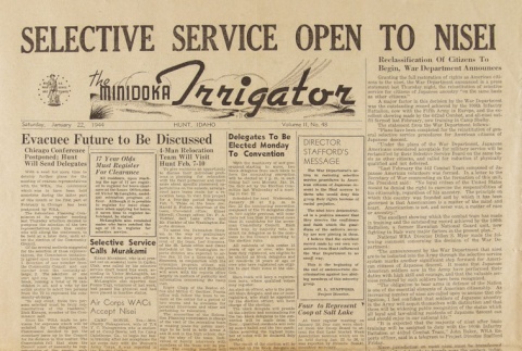 Minidoka Irrigator Vol. III No. 48 (January 22, 1944) (ddr-densho-119-73)