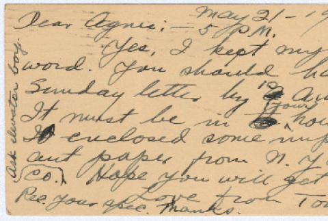Letter from Thomas Rockrise to Agnes Rockrise (ddr-densho-335-208)