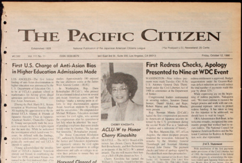 Pacific Citizen, Vol. 111, No. 11 (October 12, 1990) (ddr-pc-62-36)