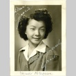 Signed photograph of Yasuko Kitagawa (ddr-manz-6-36)
