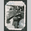 Sumiko Yanaginuma holding puppy (ddr-densho-550-229)
