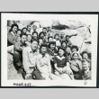 Photograph of a group of people, including Bernice Sibner, sitting on rocks in the Sierra Nevada (ddr-csujad-47-298)