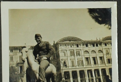 Soldier on horse (ddr-densho-201-393)