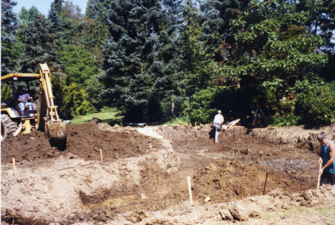 Excavating for Stroll Garden pond (ddr-densho-354-1816)