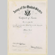 Certificate of service for Tadao Tsuchiyose (ddr-densho-37-1888)