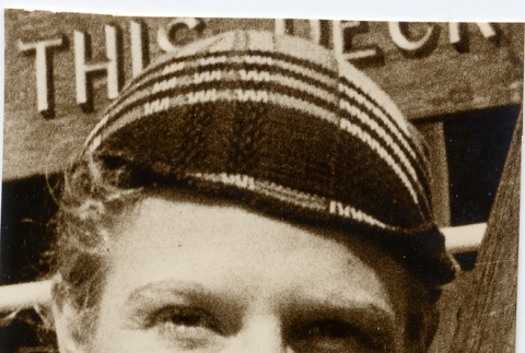 A woman wearing leis (ddr-njpa-1-592)