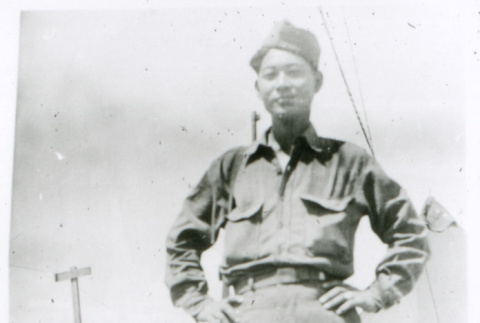 Soldier outside (ddr-densho-1007-850)