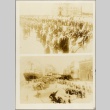 Photos of Italian soldiers marching through a crowd, and at a shipyard (ddr-njpa-13-697)