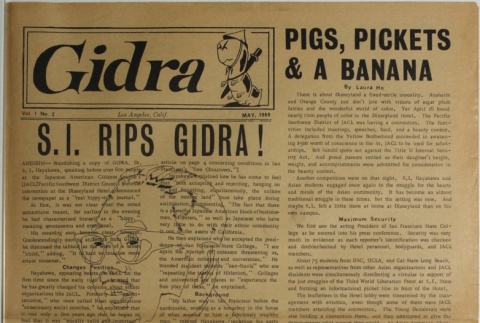 Gidra, Vol. I, No. 2 (May 1969) (ddr-densho-297-2)