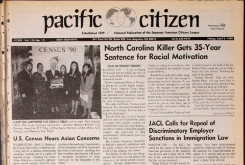 Pacific Citizen, Vol. 110, No. 13 (April 6, 1990) (ddr-pc-62-13)