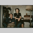 Couple poses on a chair (ddr-densho-359-1125)