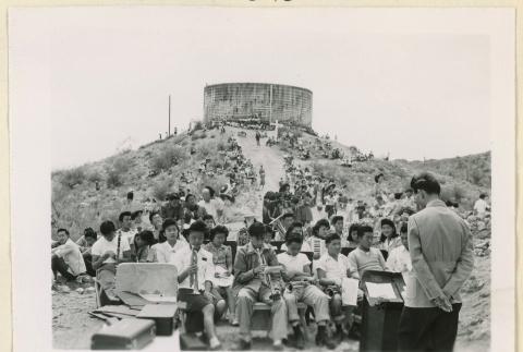 High school band about to perform (ddr-densho-37-1142)