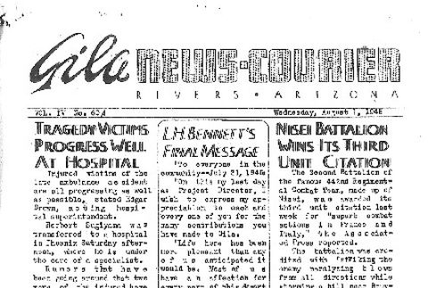 Gila News-Courier Vol. IV No. 60 (August 1, 1945) (ddr-densho-141-420)