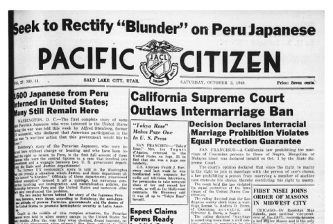 The Pacific Citizen, Vol. 27 No. 14 (October 2, 1948) (ddr-pc-20-39)